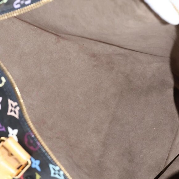 LOUIS VUITTON Monogram Multicolor Keepall 45 Bag Black M92640 Auth 117676V - Picture 9 of 16